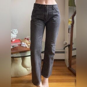 Vintage Wrangler mid rise washed black jeans